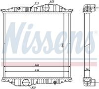 NISSENS 625502 - Radiador, refrigeración del motor