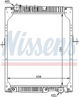 NISSENS 62643A - Radiador, refrigeración del motor