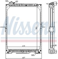 NISSENS 62646A - Radiador, refrigeración del motor