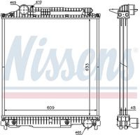 NISSENS 626470 - Radiador, refrigeración del motor