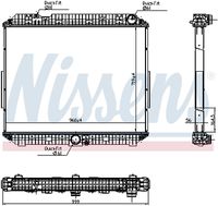 NISSENS 6270020 - para código de equipamiento especial: 539026 57<br>Material aletas refrigeradoras: Aluminio<br>Profundidad de red [mm]: 56<br>Longitud de red [mm]: 715<br>Ancho de red [mm]: 978<br>Ø entrada [mm]: 60<br>Ø salida [mm]: 60<br>Tipo radiador: Aletas refrigeración soldadas<br>Artículo complementario / información complementaria 2: sin depósito de compensación<br>Artículo complementario / información complementaria 2: con bastidor<br>Artículo complementario/Información complementaria: con juntas<br>Material depósitos de agua (radiador): Plástico<br>