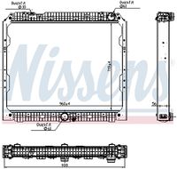 NISSENS 627002 - para código de equipamiento especial: 539026 51<br>Tipo radiador: Aletas refrigeración soldadas<br>Longitud de red [mm]: 982<br>Ancho de red [mm]: 896<br>Profundidad de red [mm]: 55<br>Material depósitos de agua (radiador): Plástico<br>Material aletas refrigeradoras: Aluminio<br>Artículo complementario / información complementaria 2: con bastidor<br>Fabricante: MAHLE<br>Ancho de embalaje [cm]: 111,50<br>long. de embalaje [cm]: 146,0<br>Peso neto [g]: 34640<br>h embalaje [cm]: 38,00<br>