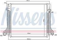 NISSENS 62798 - Radiador, refrigeración del motor