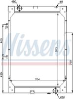 NISSENS 62871 - Radiador, refrigeración del motor