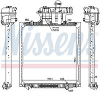 NISSENS 62873 - Radiador, refrigeración del motor