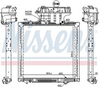 NISSENS 628757 - Radiador, refrigeración del motor