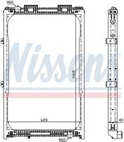 NISSENS 62872A - Radiador, refrigeración del motor