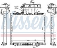 NISSENS 62875 - Radiador, refrigeración del motor