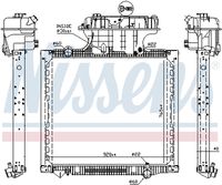 NISSENS 628756 - Radiador, refrigeración del motor