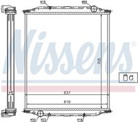 NISSENS 628790 - Radiador, refrigeración del motor