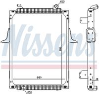 NISSENS 637892 - Radiador, refrigeración del motor