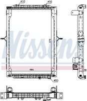 NISSENS 63786 - Material aletas refrigeradoras: Aluminio<br>Profundidad de red [mm]: 48<br>Longitud de red [mm]: 990<br>Ancho de red [mm]: 689<br>Ø entrada [mm]: 50<br>Ø salida [mm]: 50<br>Tipo radiador: Aletas refrigeración soldadas<br>Artículo complementario / información complementaria 2: sin caperuza<br>Artículo complementario / información complementaria 2: sin depósito de compensación<br>Artículo complementario / información complementaria 2: sin bastidor<br>Artículo complementario/Información complementaria: con juntas<br>Material depósitos de agua (radiador): Plástico<br>