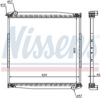 NISSENS 640690 - Radiador, refrigeración del motor