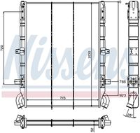 NISSENS 64074 - Radiador, refrigeración del motor