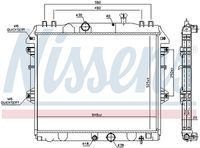 NISSENS 646807 - Radiador, refrigeración del motor