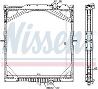 NISSENS 65462A - Material aletas refrigeradoras: Aluminio<br>Profundidad de red [mm]: 48<br>Longitud de red [mm]: 900<br>Ancho de red [mm]: 870<br>Ø entrada [mm]: 64<br>Ø salida [mm]: 64<br>Tipo radiador: Aletas refrigeración soldadas<br>Artículo complementario / información complementaria 2: sin caperuza<br>Artículo complementario / información complementaria 2: sin depósito de compensación<br>Artículo complementario/Información complementaria: sin junta<br>Material depósitos de agua (radiador): Plástico<br>