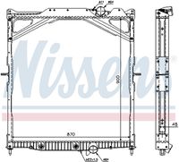 NISSENS 65472A - Radiador, refrigeración del motor