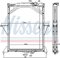 NISSENS 65466A - Radiador, refrigeración del motor