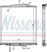 NISSENS 654720 - Radiador, refrigeración del motor