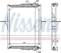 NISSENS 65475 - Radiador, refrigeración del motor