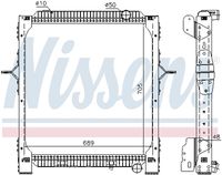 NISSENS 65476 - Radiador, refrigeración del motor