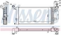 NISSENS 67172 - Radiador, refrigeración del motor