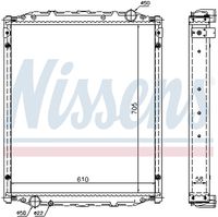 NISSENS 67220A - Radiador, refrigeración del motor