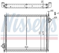 NISSENS 67288 - Radiador, refrigeración del motor