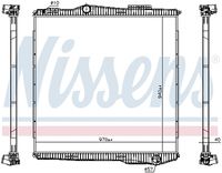 NISSENS 672910 - Radiador, refrigeración del motor