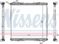 NISSENS 672920 - Radiador, refrigeración del motor