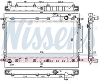 NISSENS 68559 - Radiador, refrigeración del motor