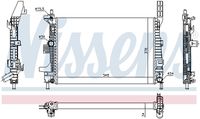 NISSENS 69238 - Radiador, refrigeración del motor