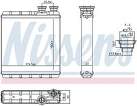 NISSENS 707302 - Radiador de calefacción