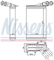 NISSENS 71146 - Material aletas refrigeradoras: Aluminio<br>Tipo radiador: Aletas refrigeración soldadas<br>Material depósitos de agua (radiador): Plástico<br>Longitud de red [mm]: 234<br>Ancho de red [mm]: 157<br>Profundidad de red [mm]: 42<br>Vehículo con dirección a la izquierda / derecha: para vehic. dirección izquierda<br>Restricción de fabricante: VALEO<br>Equipamiento de vehículo: para vehículos con/sin climatización<br>Ancho de embalaje [cm]: 14,50<br>long. de embalaje [cm]: 23,0<br>h embalaje [cm]: 32,00<br>Peso neto [g]: 693<br>