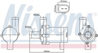 NISSENS 831068 - Bomba de agua adicional (circuito de agua de refrigeración)