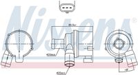 NISSENS 831070 - Bomba de agua adicional (circuito de agua de refrigeración)