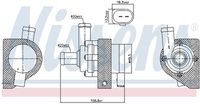 NISSENS 832109 - Bomba de agua adicional (circuito de agua de refrigeración)