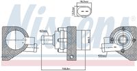 NISSENS 832110 - Bomba de agua adicional (circuito de agua de refrigeración) - ** FIRST FIT **