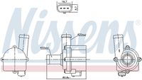 NISSENS 832121 - Bomba de agua adicional (circuito de agua de refrigeración)