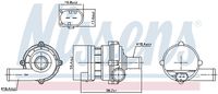 NISSENS 832169 - Bomba de agua adicional (circuito de agua de refrigeración)