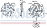 NISSENS 850093 - Ventilador, refrigeración del motor