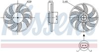 NISSENS 850105 - Ventilador, refrigeración del motor