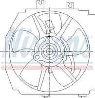 NISSENS 85381 - Ventilador, refrigeración del motor