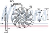 NISSENS 85732 - Ventilador, refrigeración del motor