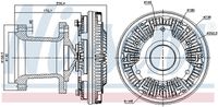 NISSENS 86032 - Embrague, ventilador del radiador