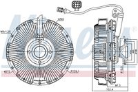 NISSENS 86159 - Embrague, ventilador del radiador