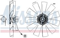 NISSENS 86211 - Embrague, ventilador del radiador