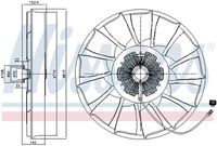 NISSENS 86240 - Embrague, ventilador del radiador