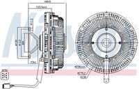 NISSENS 86243 - Embrague, ventilador del radiador