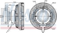 NISSENS 86250 - Embrague, ventilador del radiador